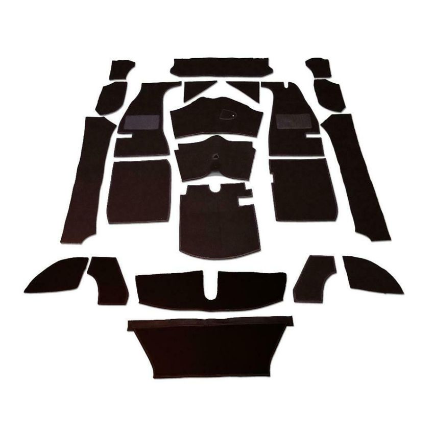 CARPET SET BLACK:  MGA ROADSTER