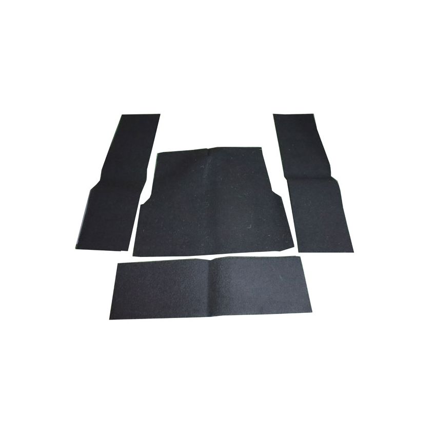 CARPET SET BLACK RR:  MGA ROADSTER