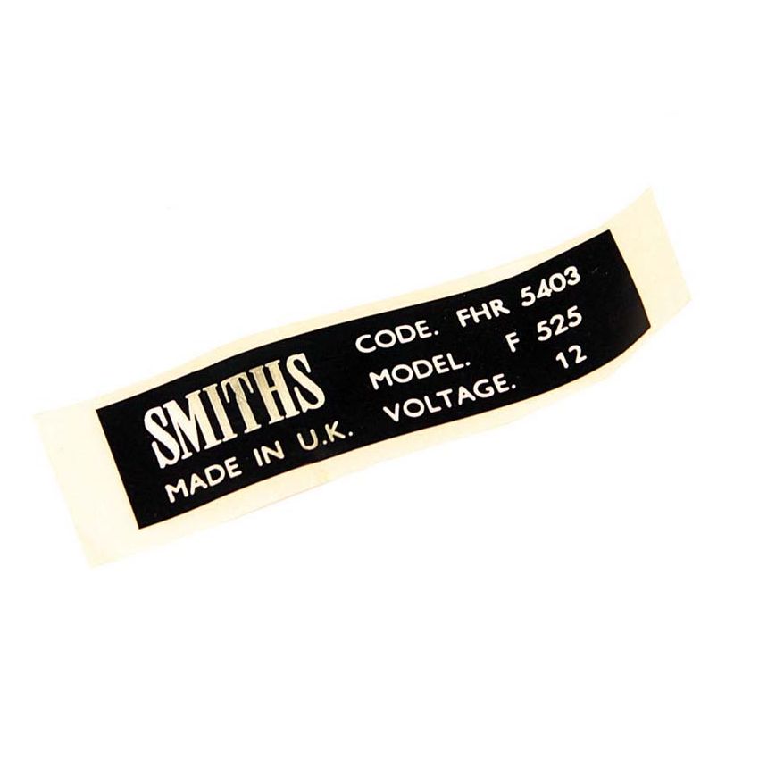 LABEL SMITHS HEATER:  VARIOUS, MGB