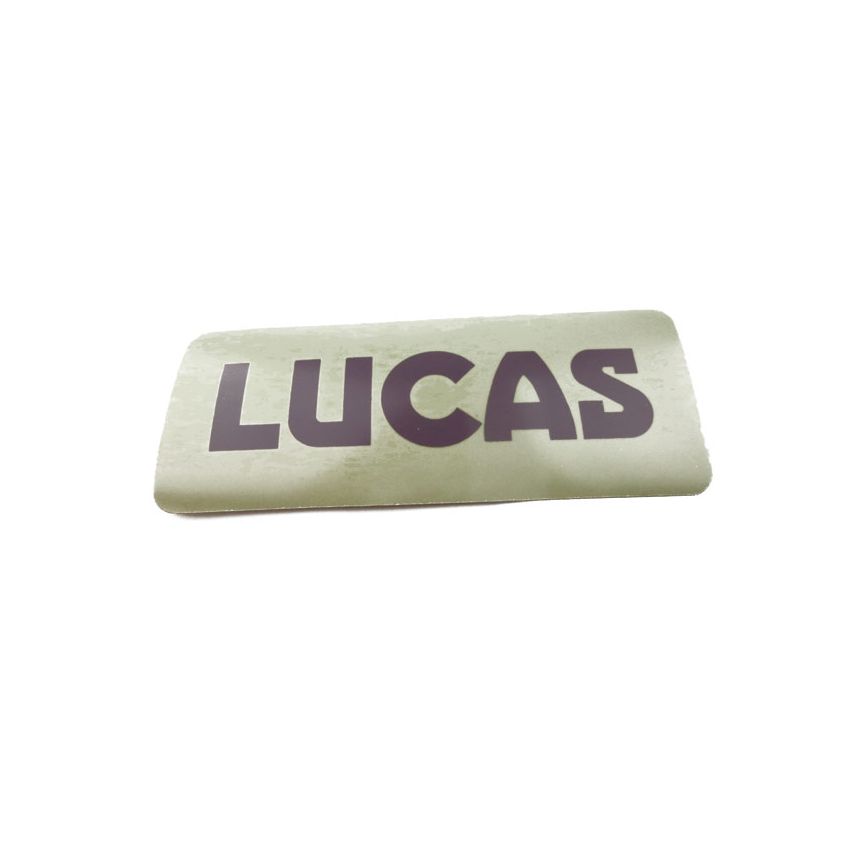LUCAS BATTERY DECAL:  VARIOUS, MGA, TR2, TR3, TR3A, TR4, TR4A, TR5, TR
