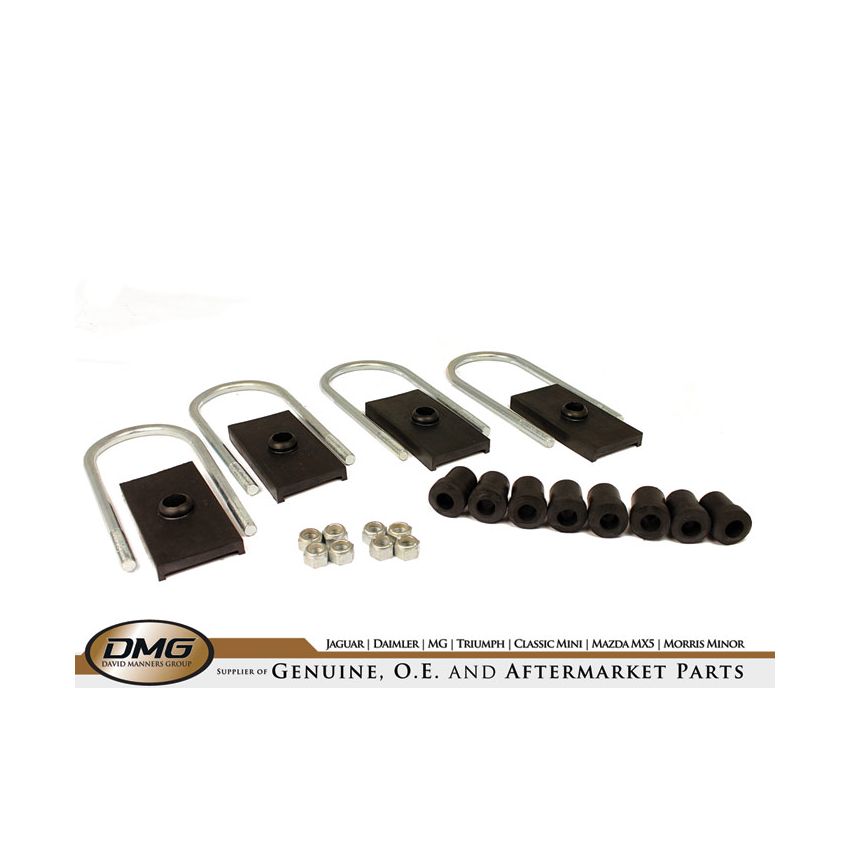 LEAF SPRING FIT KIT AXLE:  MGB TUBE AXLE