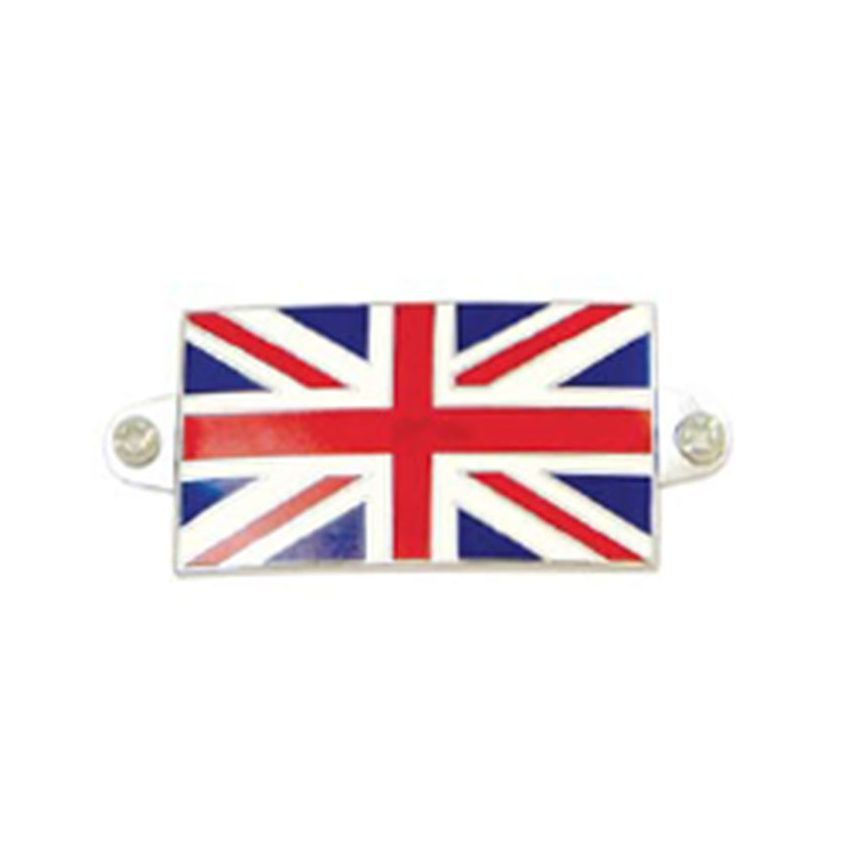 UNION JACK CAR PLATE (WITH RIVET HOLES)