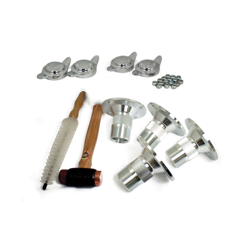 WIRE WHEEL HUB KIT (2-EAR):  TR3, TR3A, TR4, TR4A, TR5, TR6, STAG