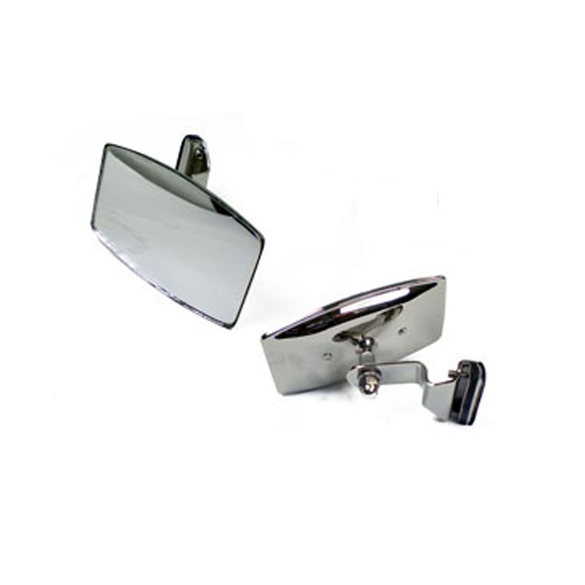 MIRROR QTR LIGHT STAINLESS OBLONG