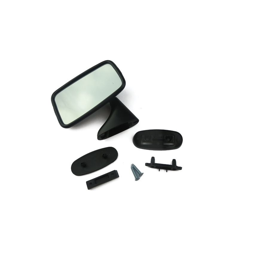 LH FLAT DOOR MIRROR:  TR5, TR250, TR6