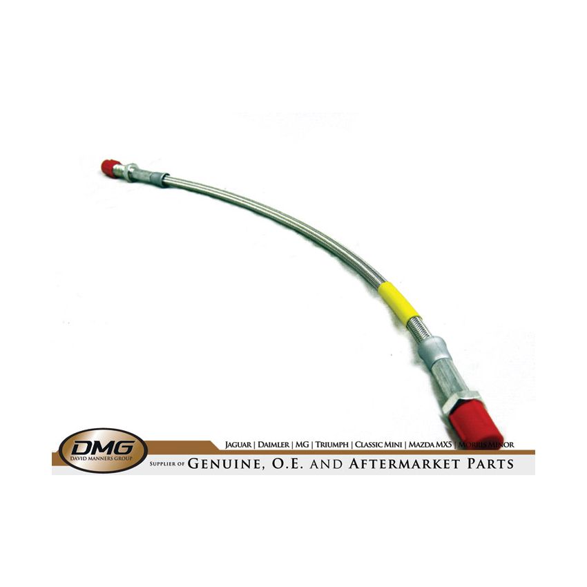 BRAIDED BRAKE HOSE RR:  MGB FR 62-80, S&M