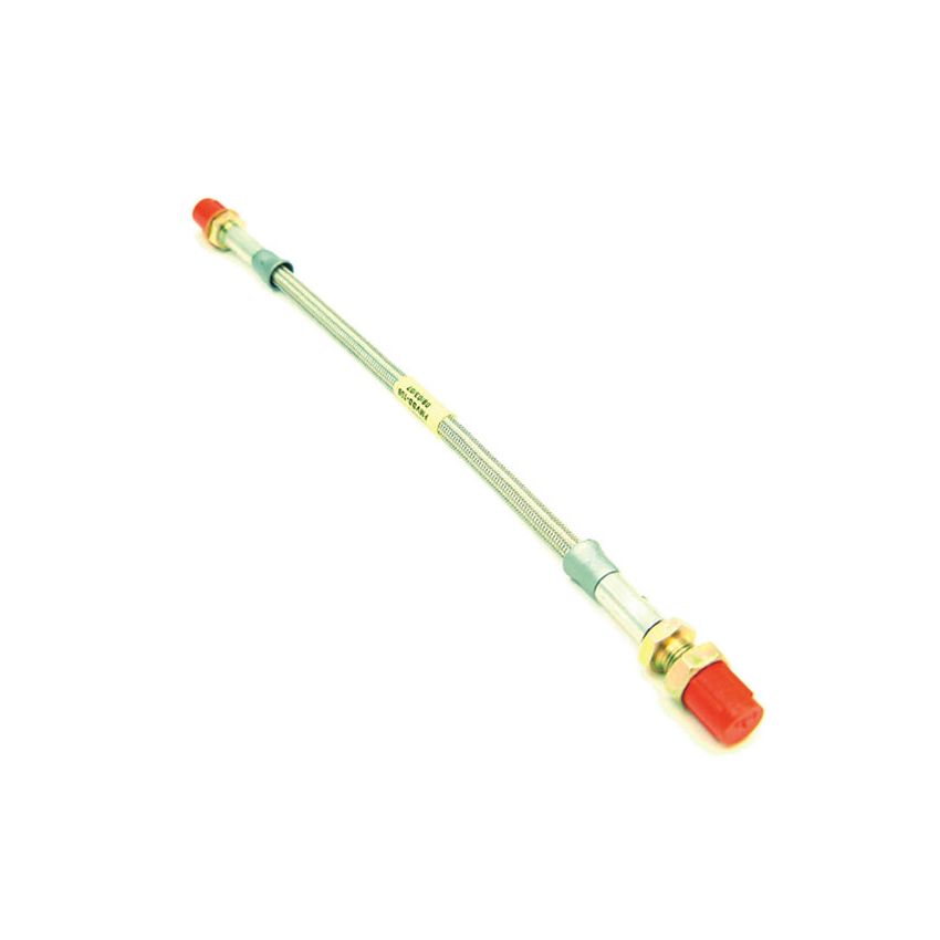 BRAKE HOSE BRAIDED SS RR:  MGB RUBBER BUMPER