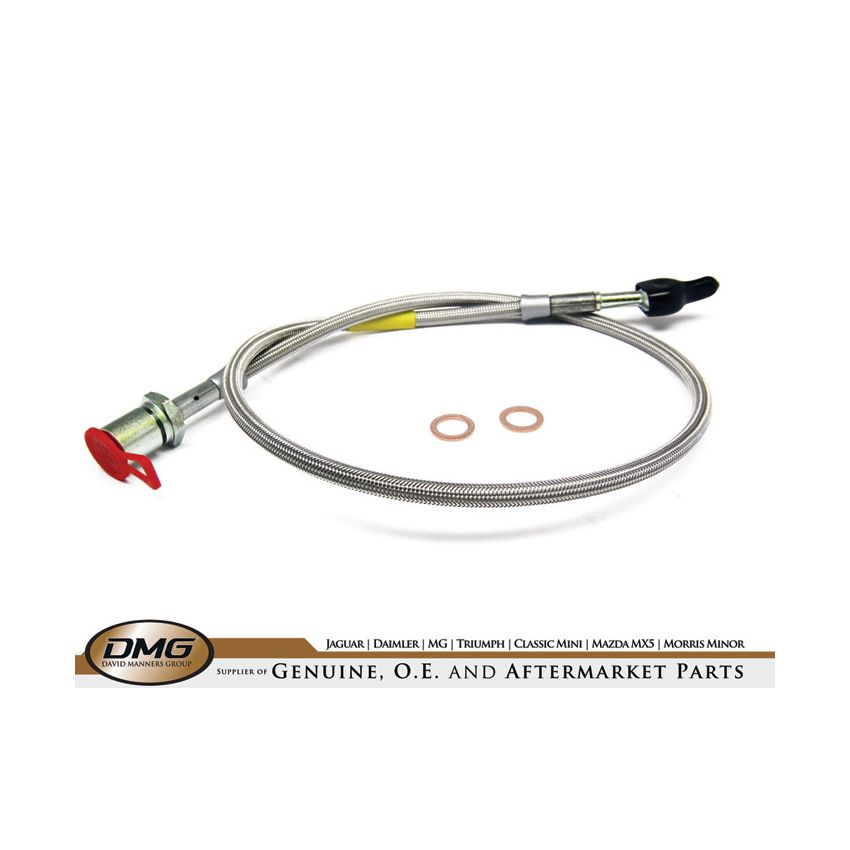 LH/RH BRAIDED FRONT BRAKE HOSE:  MGF MG TF