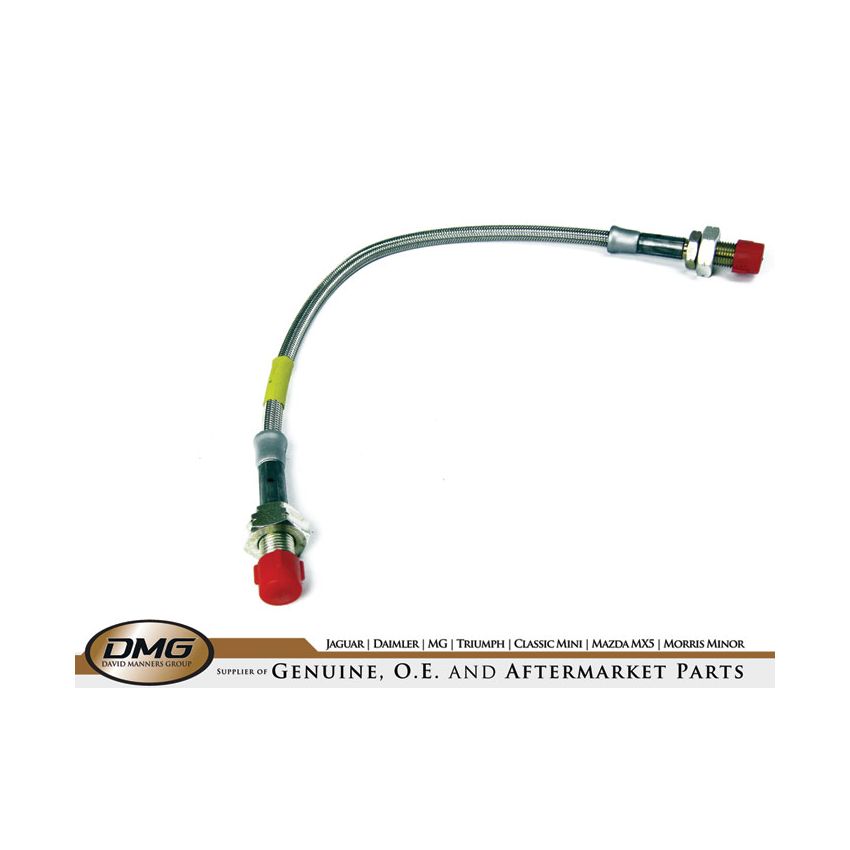 BRAIDED BRAKE HOSE FRONT:  TR7, TR8