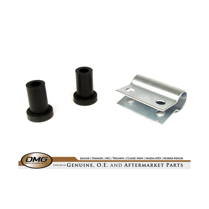 BRACKET & 2 BUSHES:  MGB