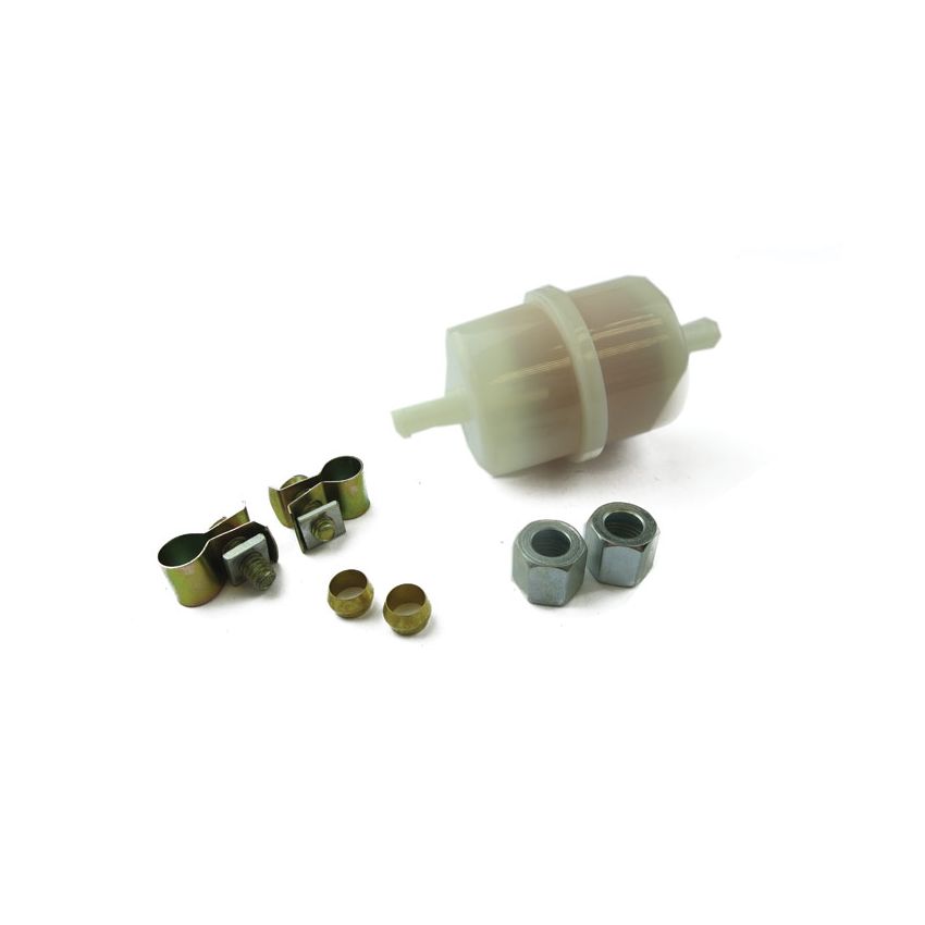 IN-LINE FUEL FILTER (C/W END NUTS):  MGB, T2000, STAG, P6