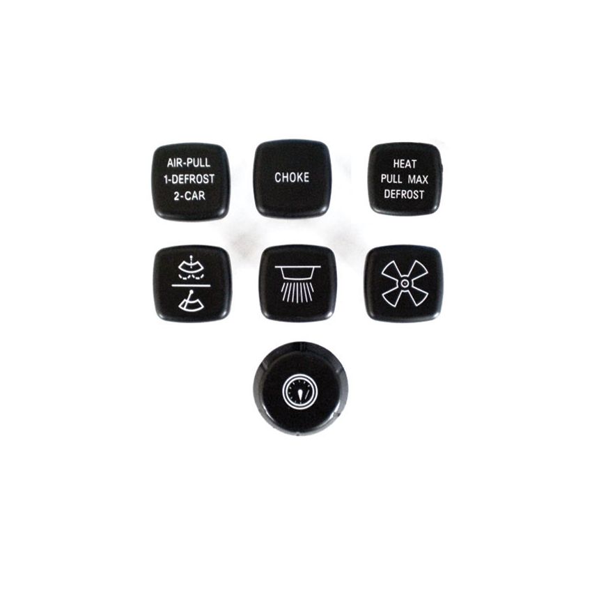 DASH KNOB SET:  TR6 73-76