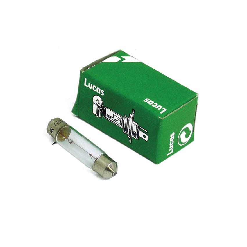 LUCAS BULB 12V 3W FESTOON:  VARIOUS, MG, STAG, MM