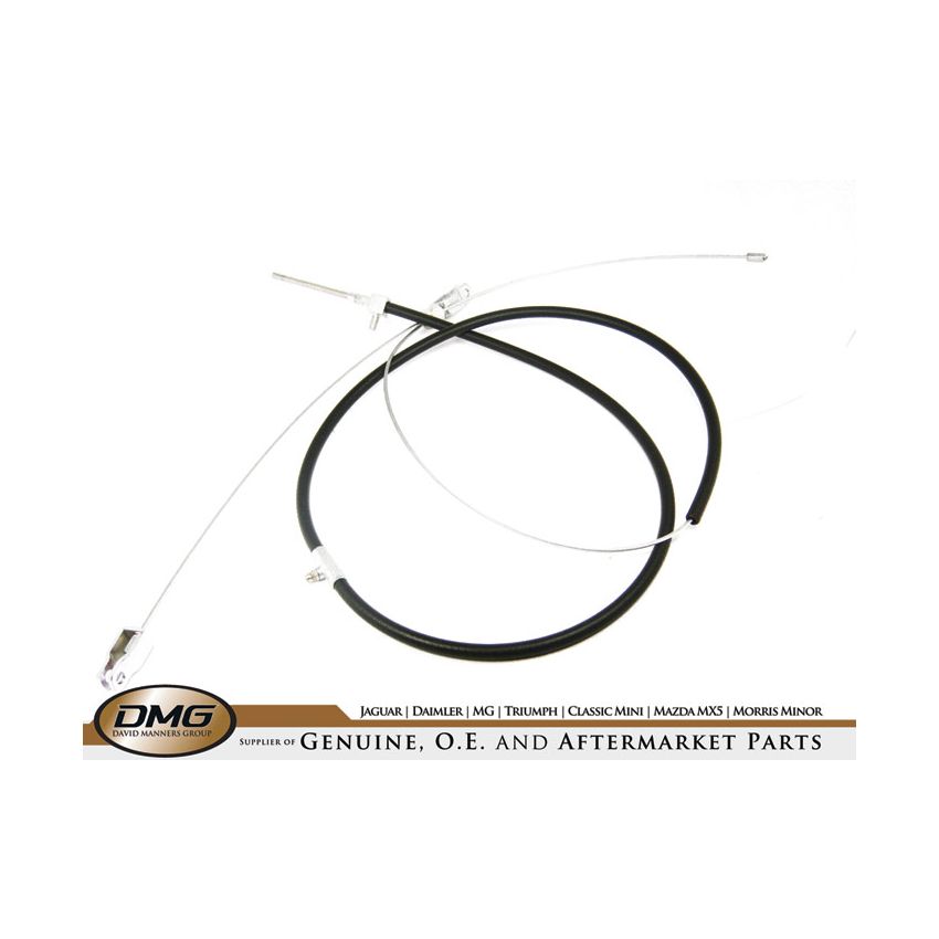 HANDBRAKE CABLE (STEEL WHEEL):  MGB 67-74
