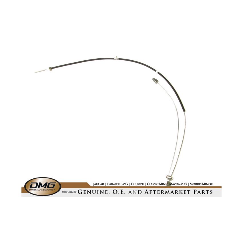 HANDBRAKE CABLE (STEEL WHEEL):  MGB 74-76