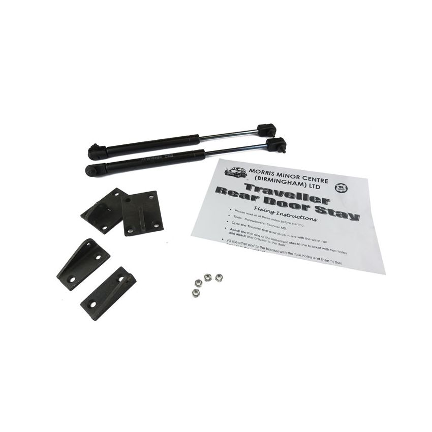 REAR DOOR STAY KIT: MORRIS MINOR TRAVELLER