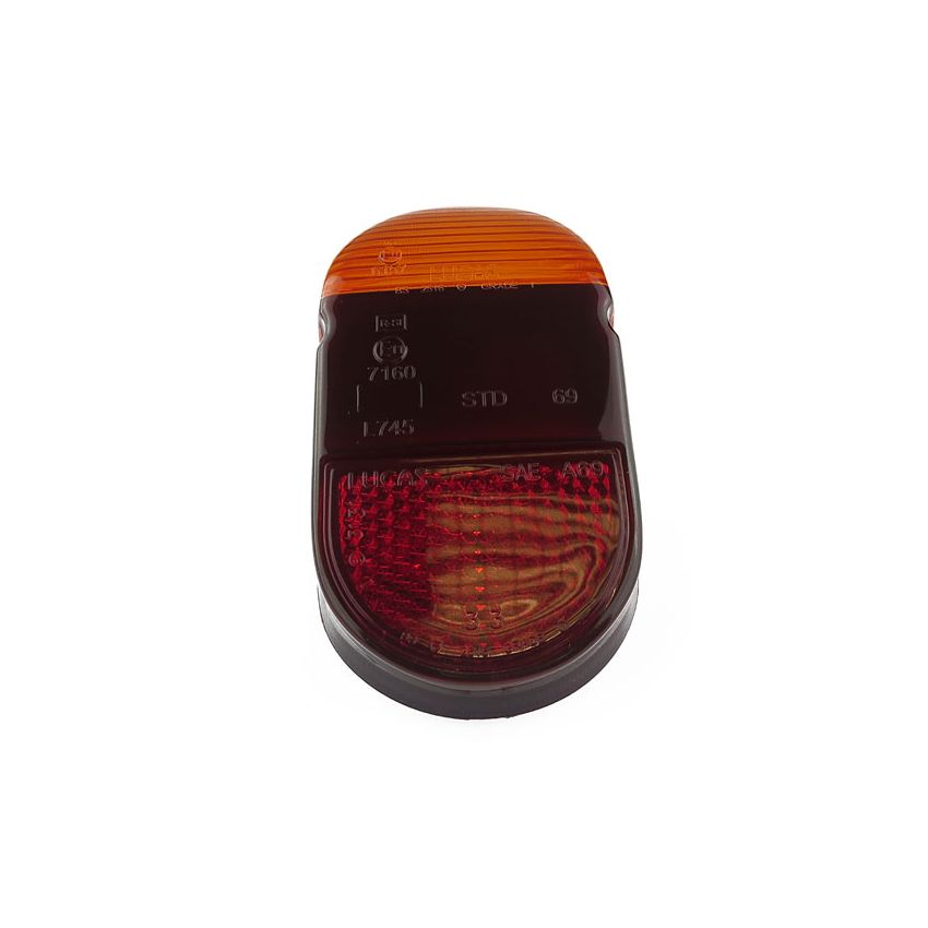 LUCAS R LIGHT LENS RED / AMBER: MORRIS MINOR 1098CC
