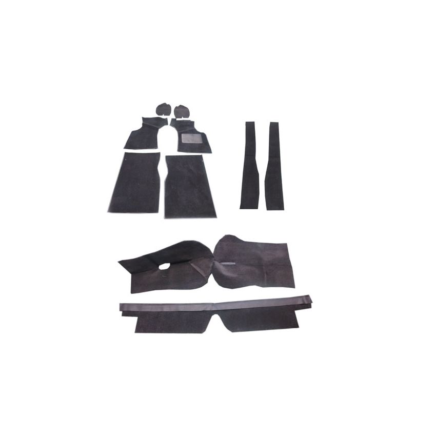 CARPET SET RHD (BLACK): MORRIS MINOR 56-71