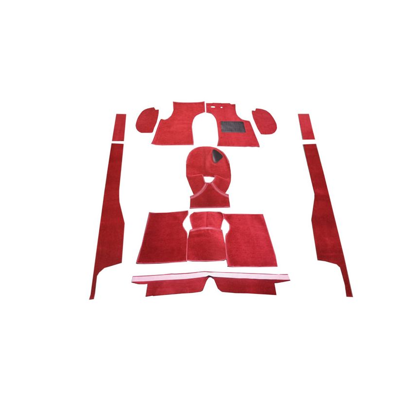 CARPET RED RHD (RED): MORRIS MINOR 56-71