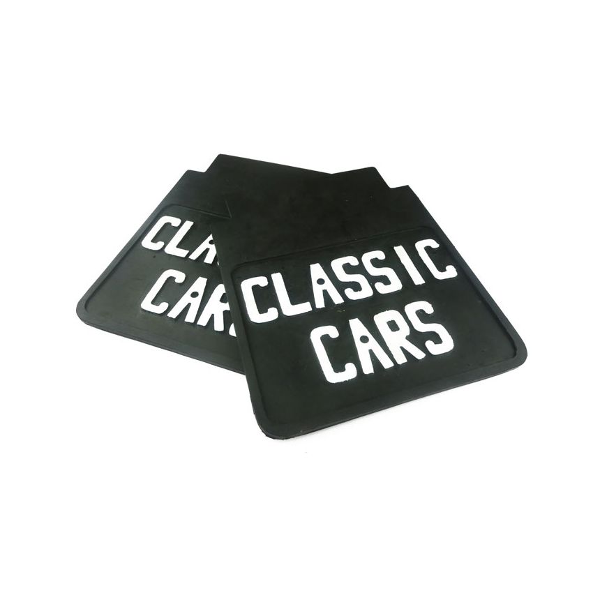 MUDFLAPS (PAIR) 'CLASSIC CAR' NO FIXINGS: MORRIS MINOR