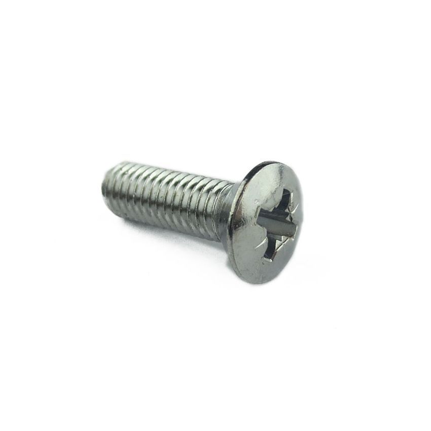 CHROME COUNTERSUNK SCREW:  MGB 73-80, S&M 58-72