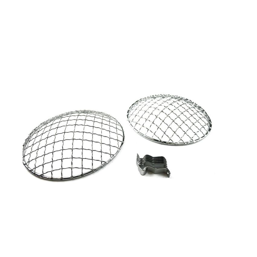 PAIR STONEGUARDS - CHROME: 5.3/4