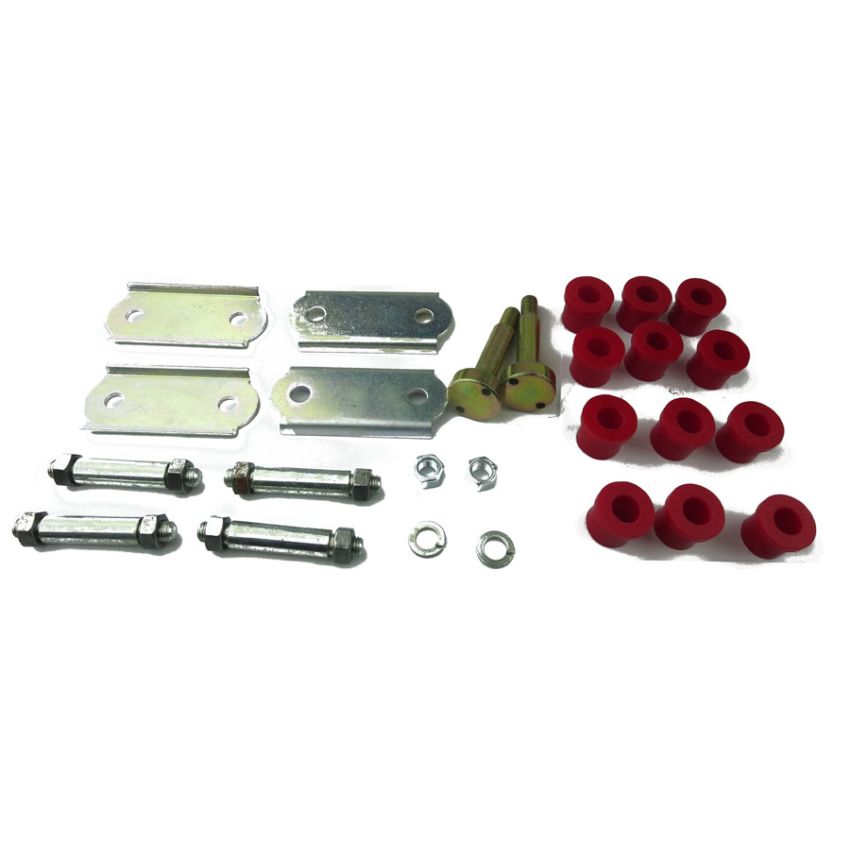 POLYURETHANE BUSH SHACKLE & PIN KIT: MORRIS MINOR
