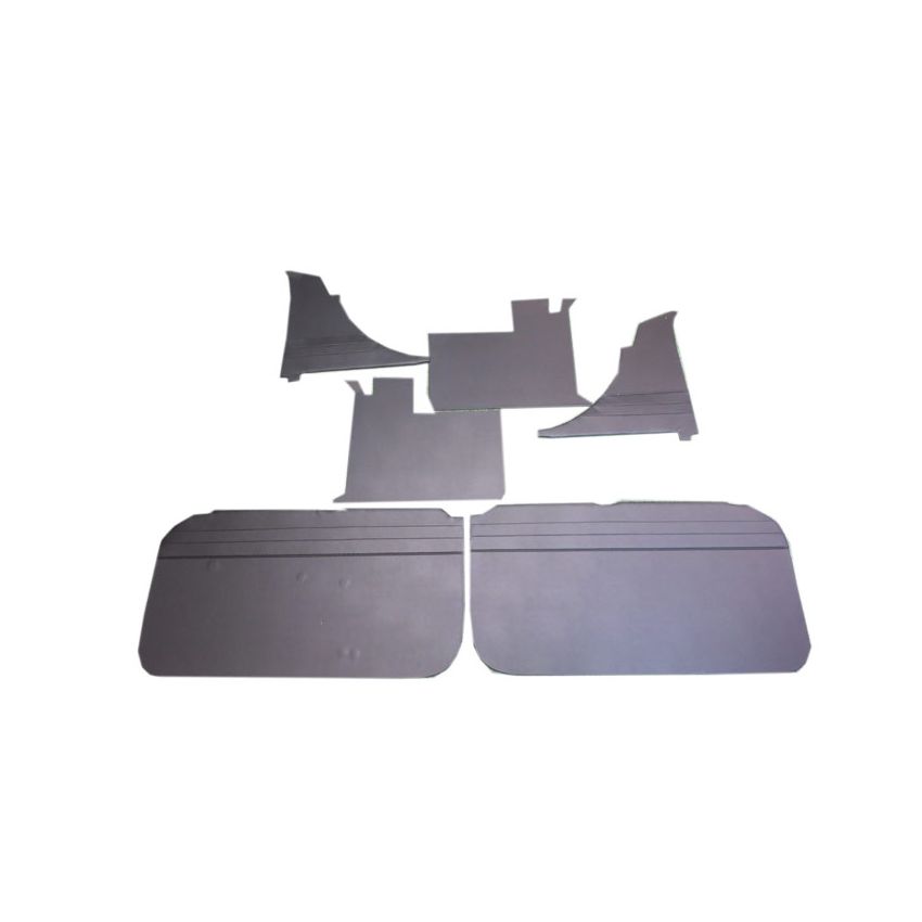 6-PIECE TRIM KIT (BLACK):  MGB ROADSTER 65-68