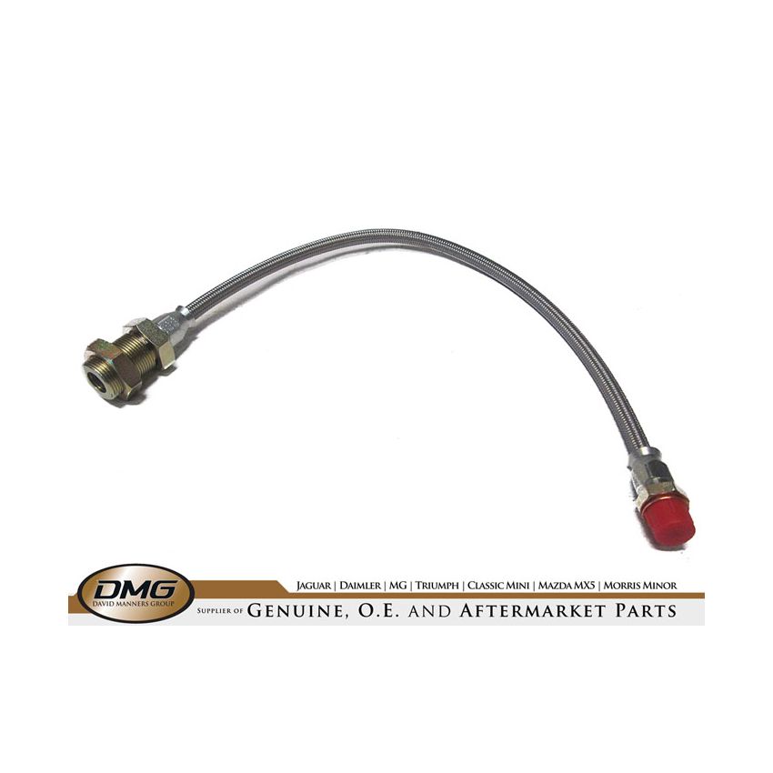 BRAIDED BRAKE HOSE REAR:  TR2