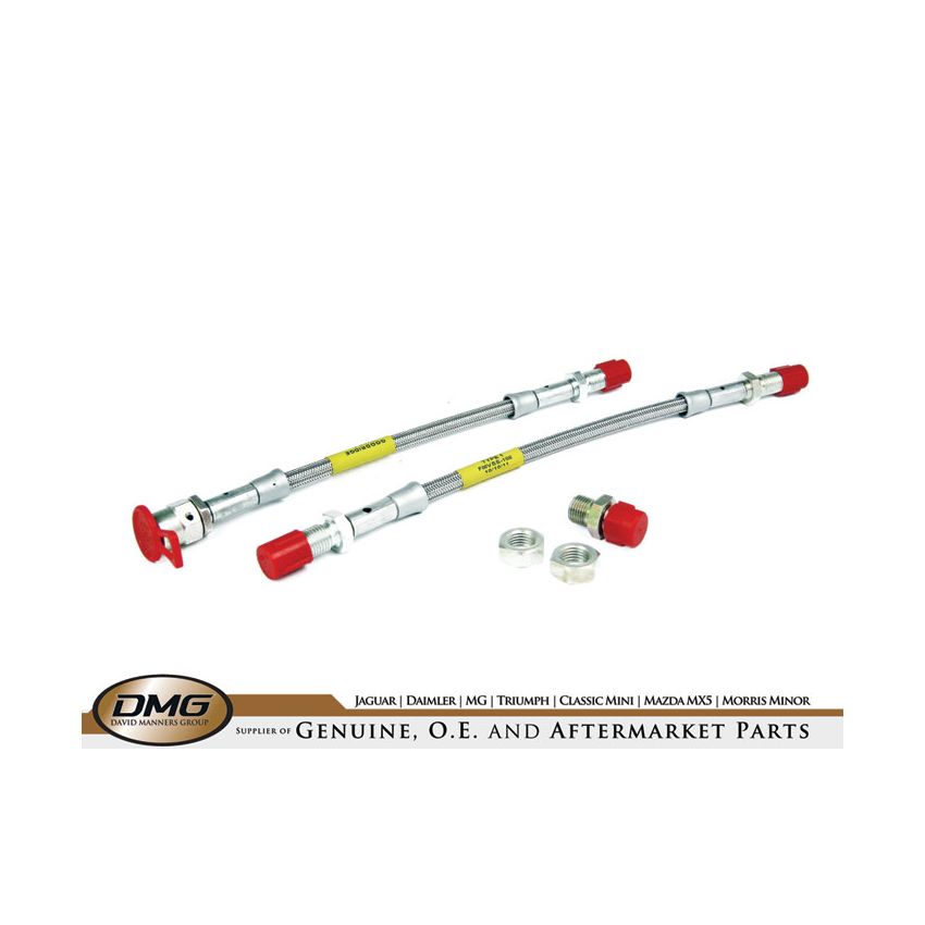 BRAIDED BRAKE HOSES RR PAIR:  TR4A, TR5, TR6