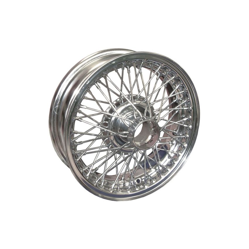 WIRE WHEEL-CHROME:  MGB 62-80