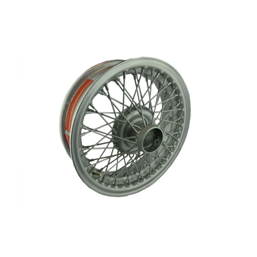 WIRE WHEEL-PAINTED:  MGA, MG TC TF, TR3, TR3A, TR4, TR4A, TR5, AH