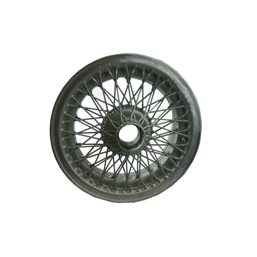 WIRE WHEEL-PAINTED:  MGA, TR3, TR3A, TR4, TR4A, TR5, TR6, AH BIG HEALE