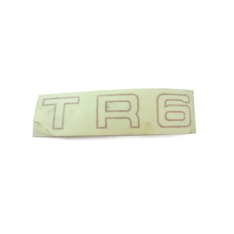 DECAL RED REAR:  TR6