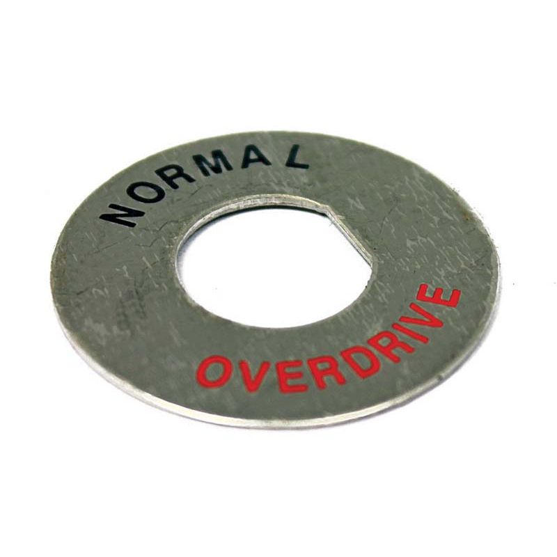 OVERDRIVE SWITCH BEZEL (CHROME):  MGB