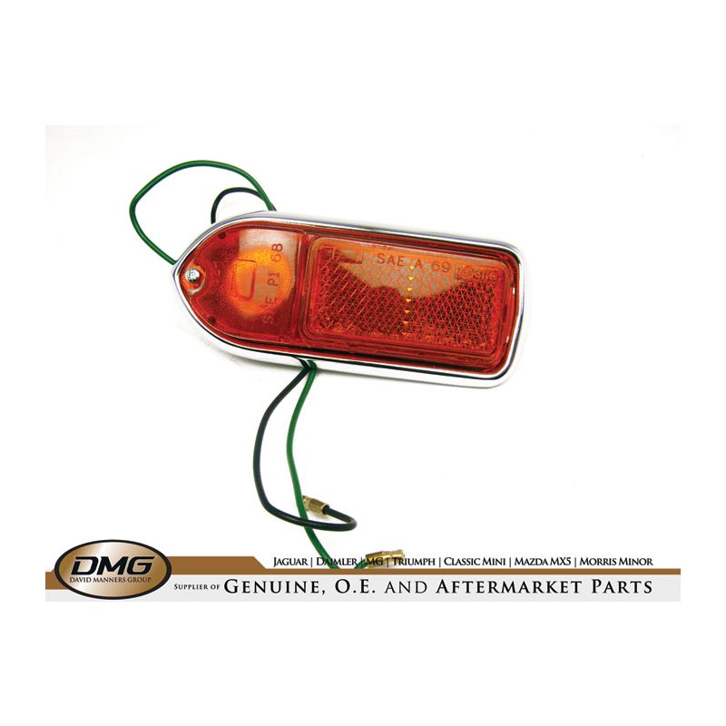 RH FRONT SIDE MARKER LAMP:  MGB 70-80