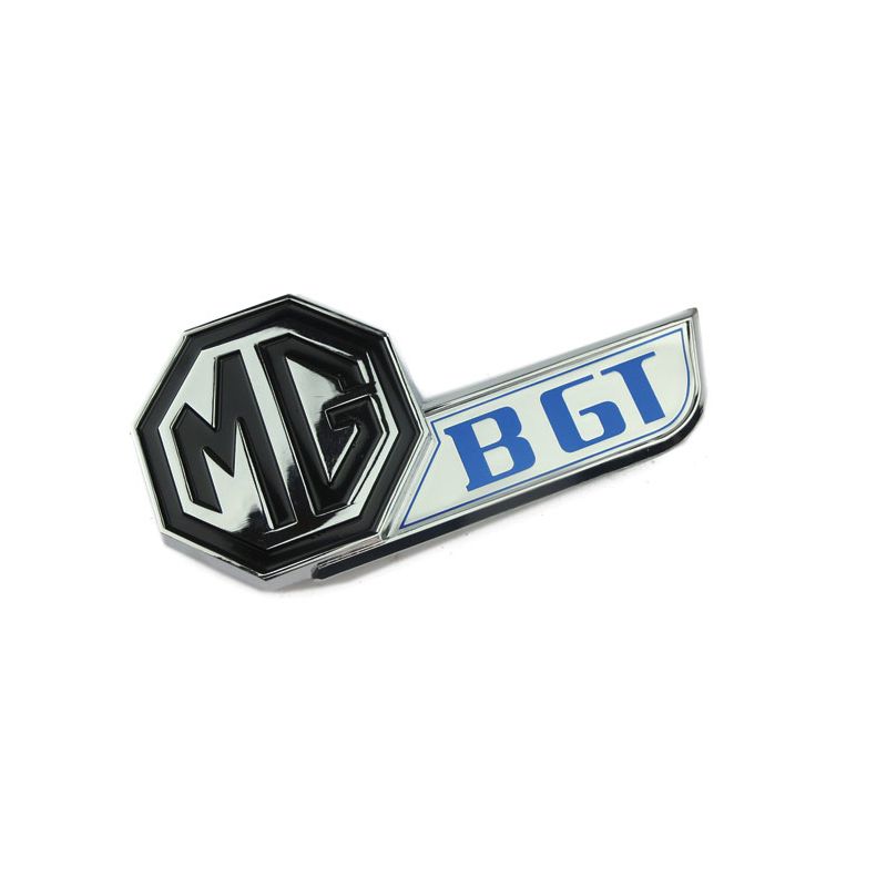 TAILGATE BADGE (SILVER/BLUE):  MGB GT