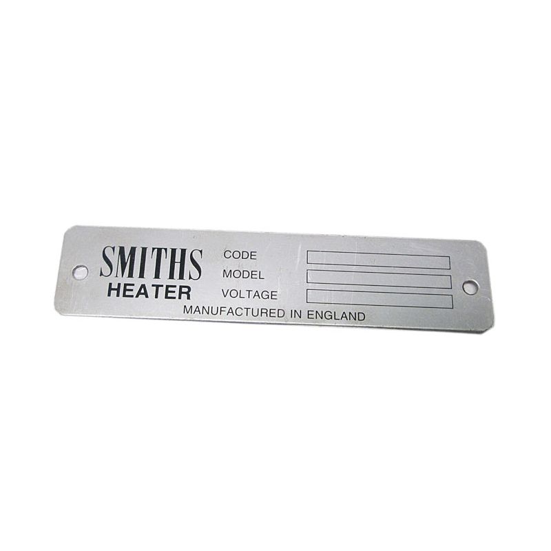 HEATER LABEL (SMITHS HEATER): MORRIS MINOR