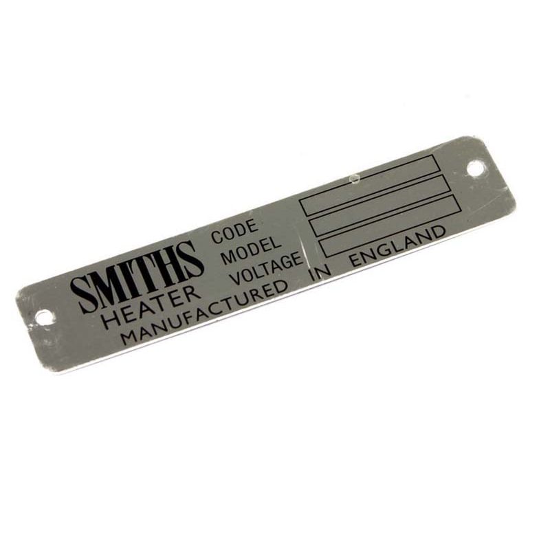 HEATER PLATE (SMITHS HEATER):  VARIOUS, MGB