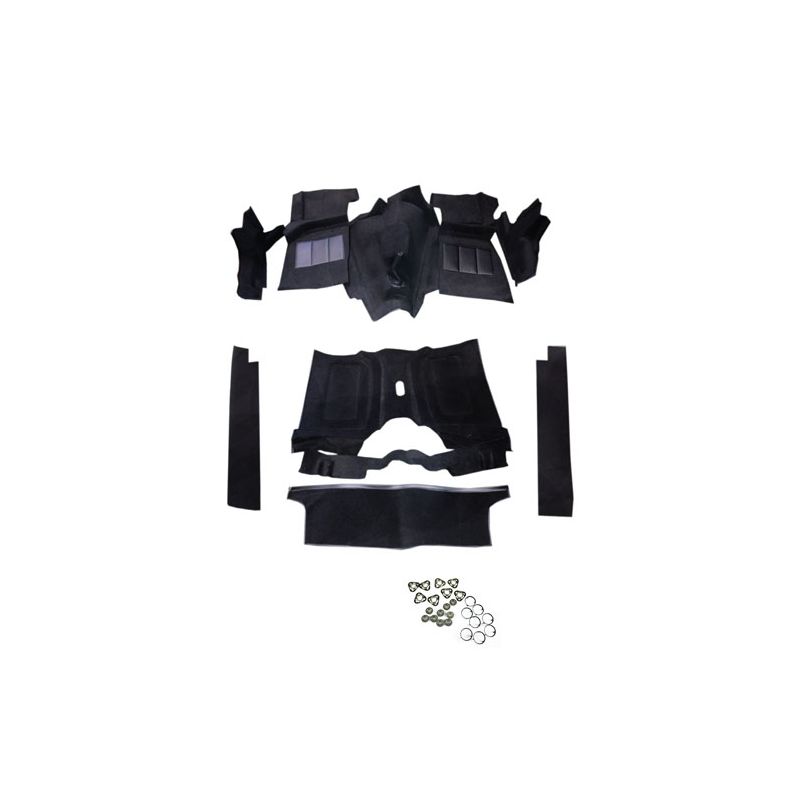 CARPET SET MOULDED (BLACK):  SPITFIRE MKI-1500