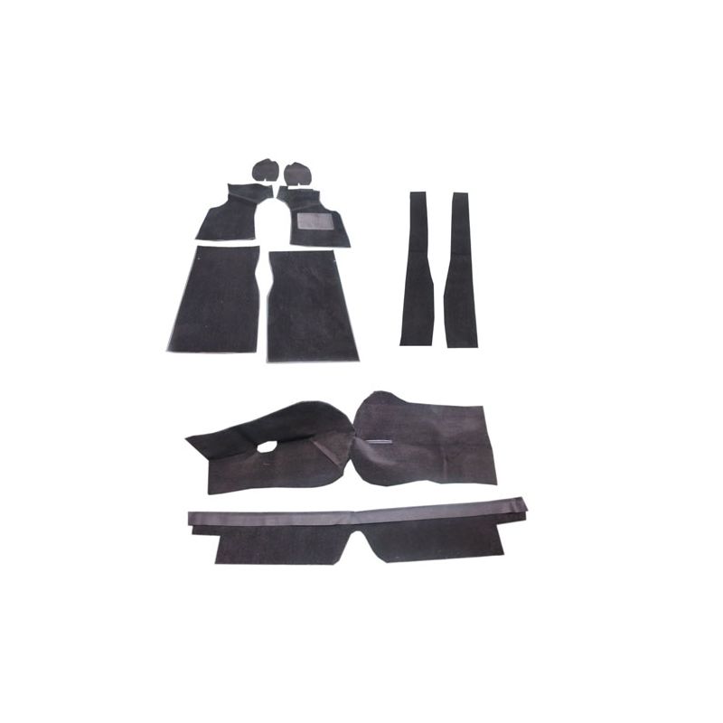 CARPET SET RHD (BLACK): MORRIS MINOR 56-71