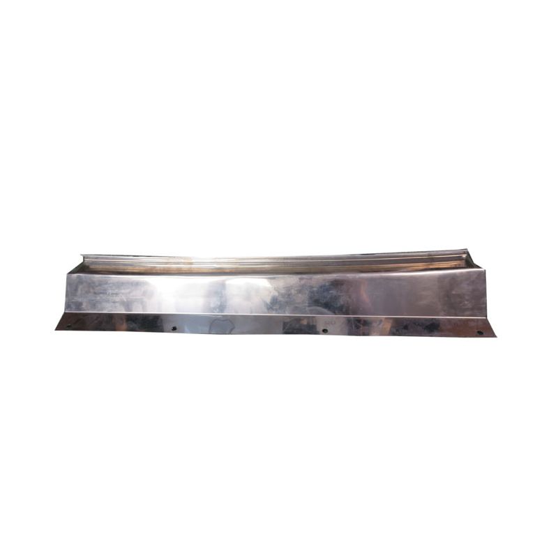 LH FRONT KICK PLATE 4-DOOR (S/STEEL):  MORRIS MINOR