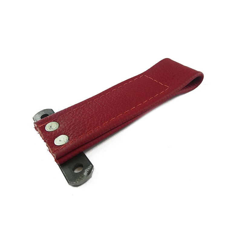 DOOR PULL LEATHER (CH RED): MORRIS MINOR 53-71