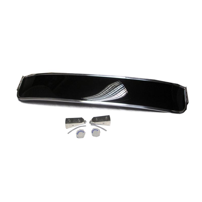 VISOR BROWN EXTERIOR PERSPEX ALUMINIUM FRAME: MORRIS MINOR