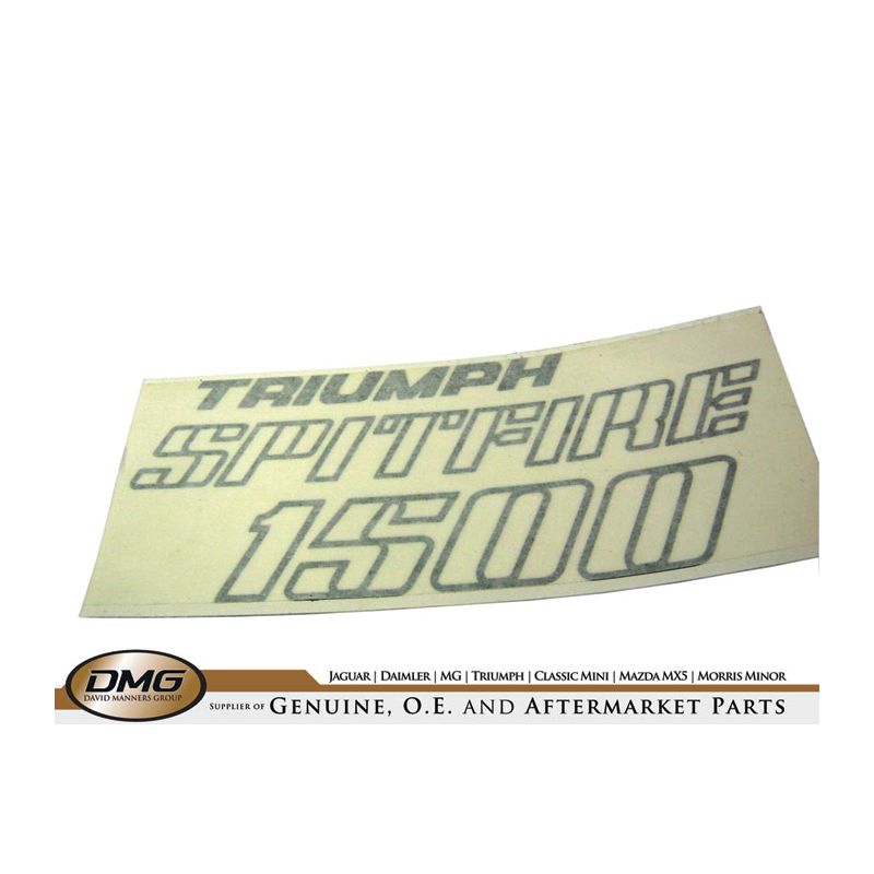 DECAL (SILVER):  TRIUMPH, SPITFIRE 1500