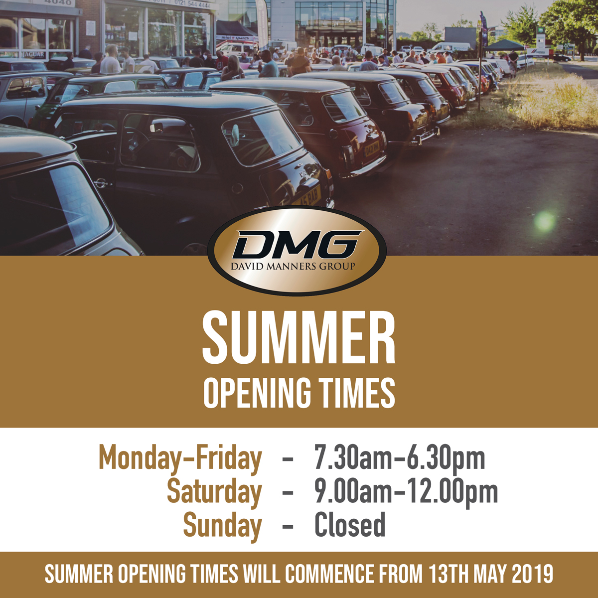 New Extended Summer Opening Hours